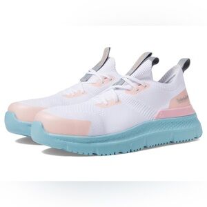 Timberland PRO White and Pink Sneakers